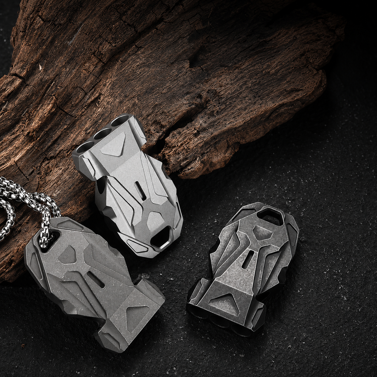 Titanium Triple-Barrel Loud Survival Whistle - Waterproof EDC Emergency Gear
