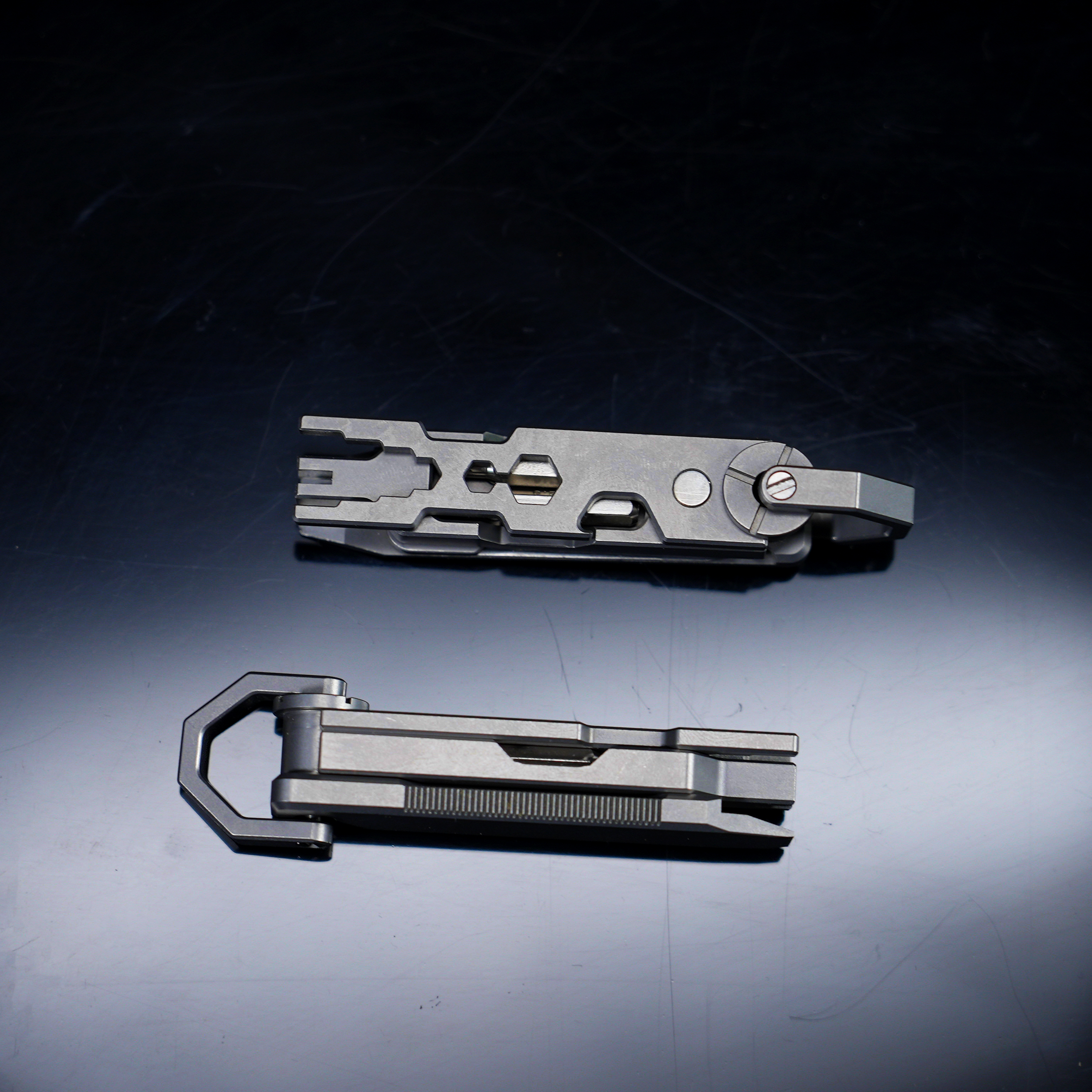 JOAT-Titanium EDC Multi-Tool Utility Gadget Outdoor Pocket Knife Wrench Keychain