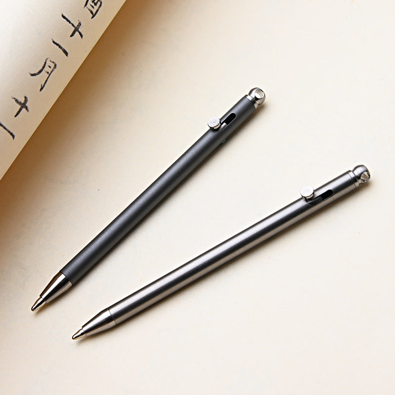 TiKey: Mini Bolt-Action Titanium Keychain EDC Pen