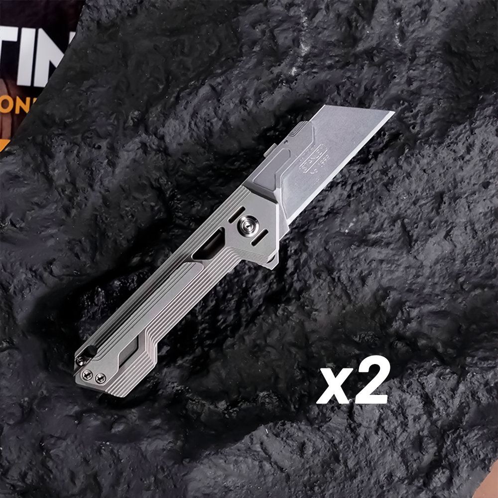 Latest Masterpiece:Swift Wind-Titanium Folding Utility knife