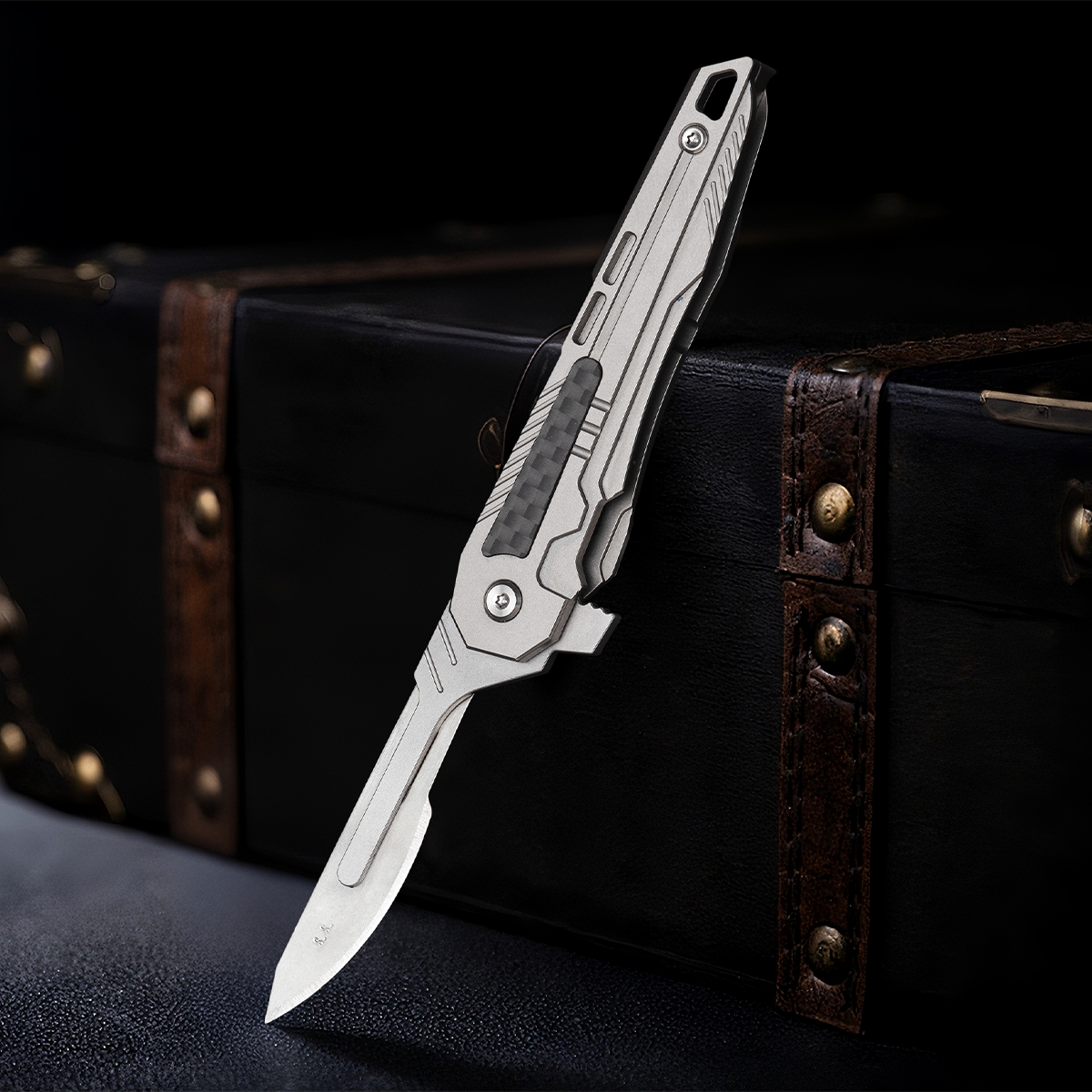 Titanium Multifunctional Folding Utility knife