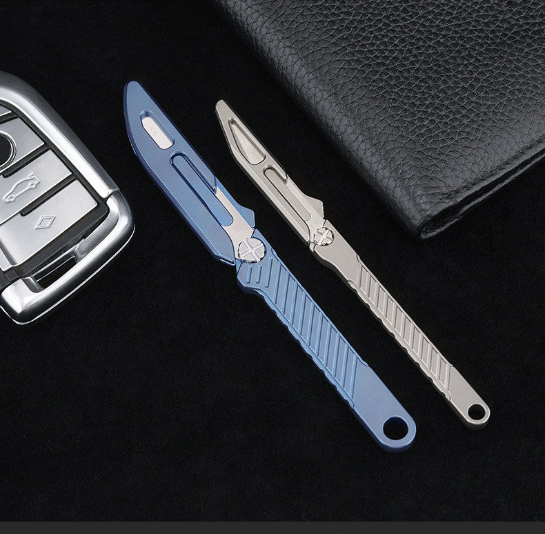 Lightweight Titanium Pocket EDC Cutting Tool