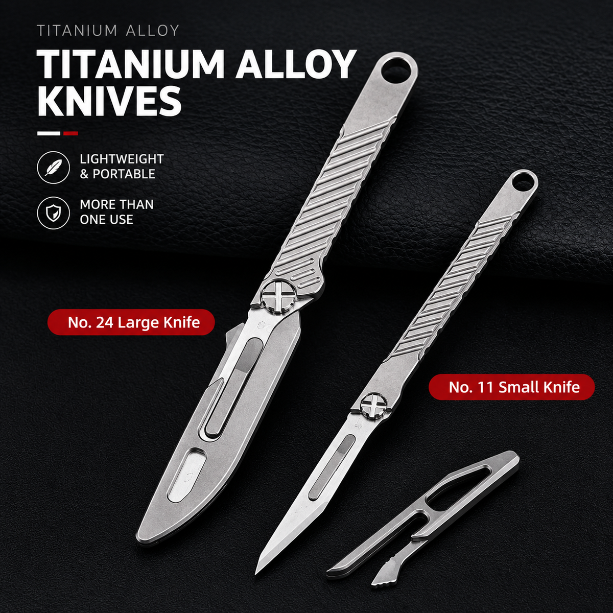 Lightweight Titanium Pocket EDC Cutting Tool