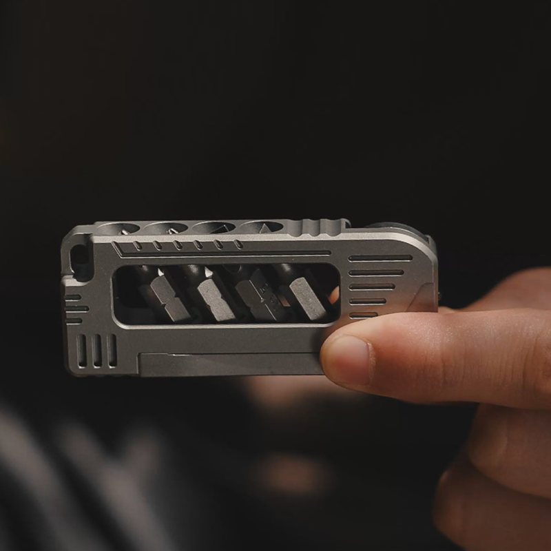 TI-MMS EDC Titanium Magnetic Screwdriver Integrated Pocket Multi-Tool