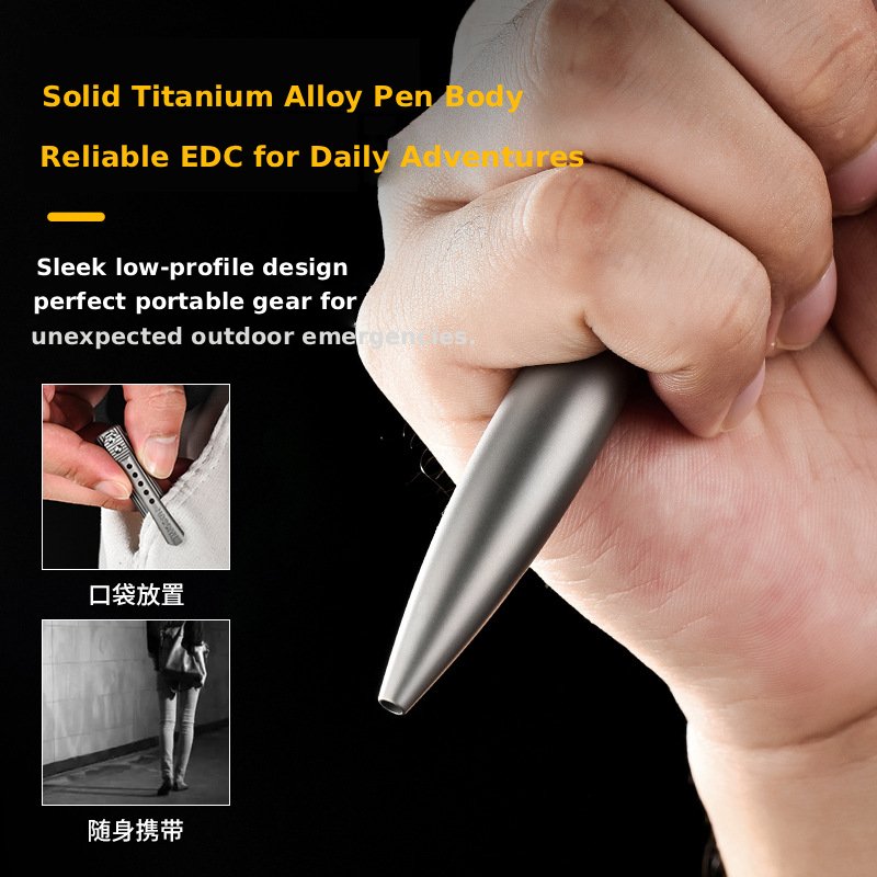 TWOSUN Titanium Bolt Action EDC Pen