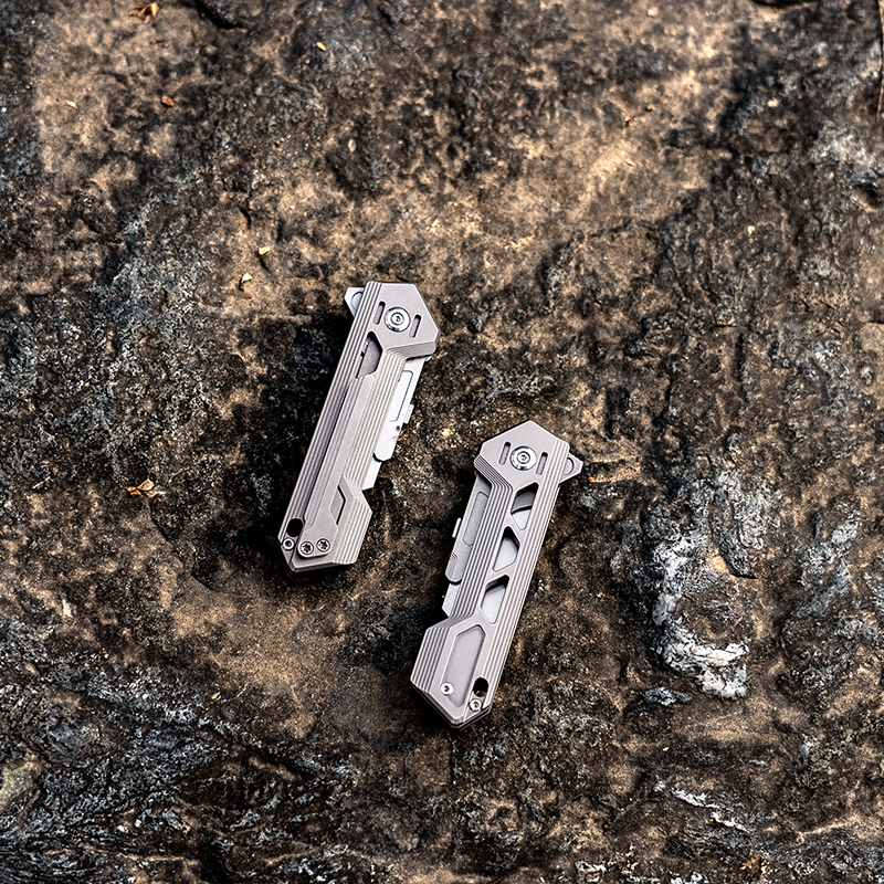 Latest Masterpiece:Swift Wind-Titanium Folding Utility knife