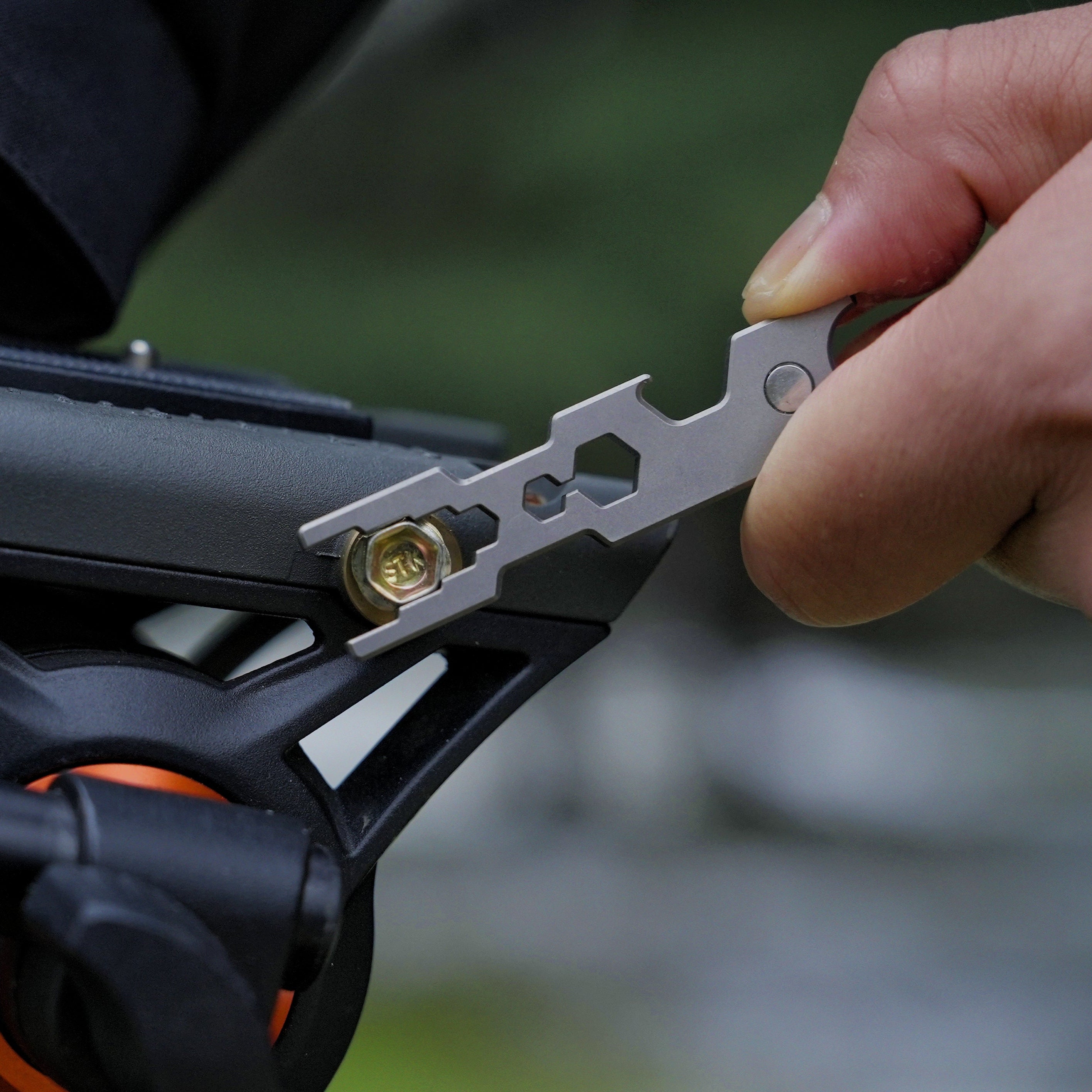 JOAT-Titanium EDC Multi-Tool Utility Gadget Outdoor Pocket Knife Wrench Keychain