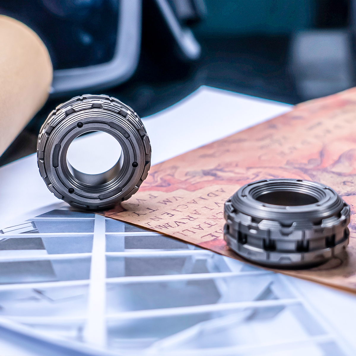 The World's Most Powerful Titanium Fidget Toy-Mechanic Ring
