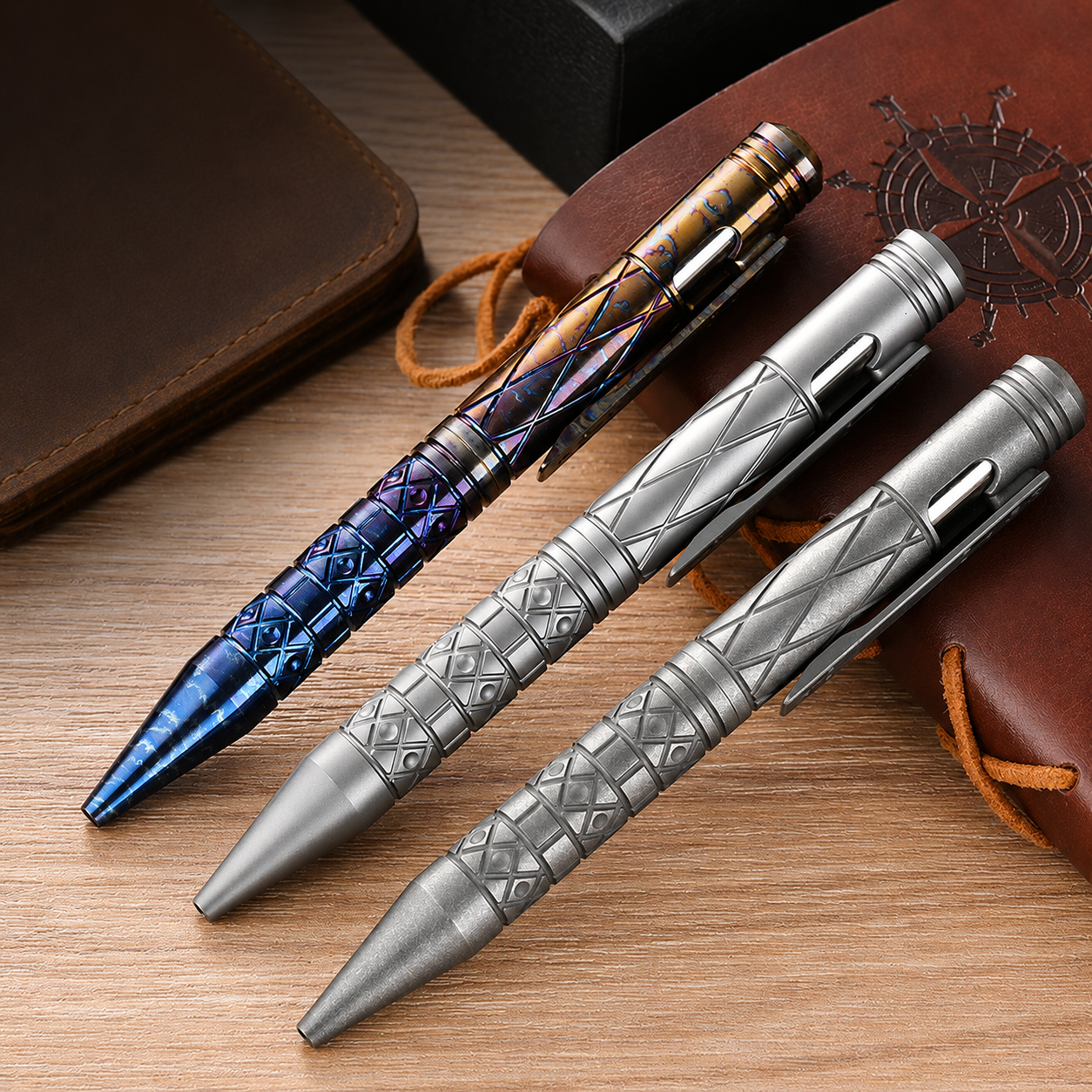 Titanium Alloy Tactical Pen, EDC Window Breaker Ballpoint Pen