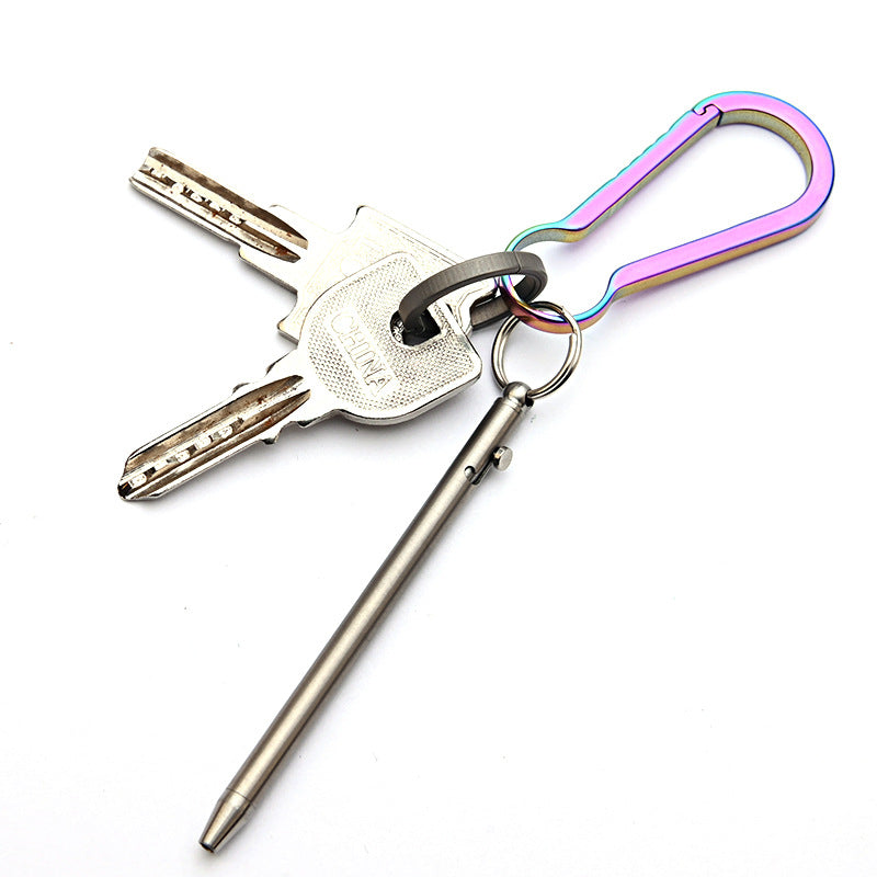 TiKey: Mini Bolt-Action Titanium Keychain EDC Pen