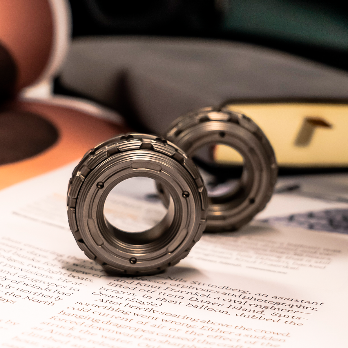 The World's Most Powerful Titanium Fidget Toy-Mechanic Ring