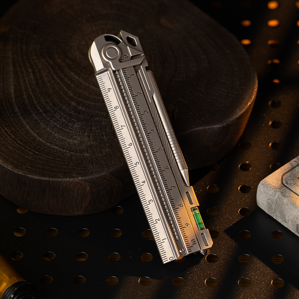 Titanium Multifunctional EDC Foldable Measuring Ruler【Pre-Order】