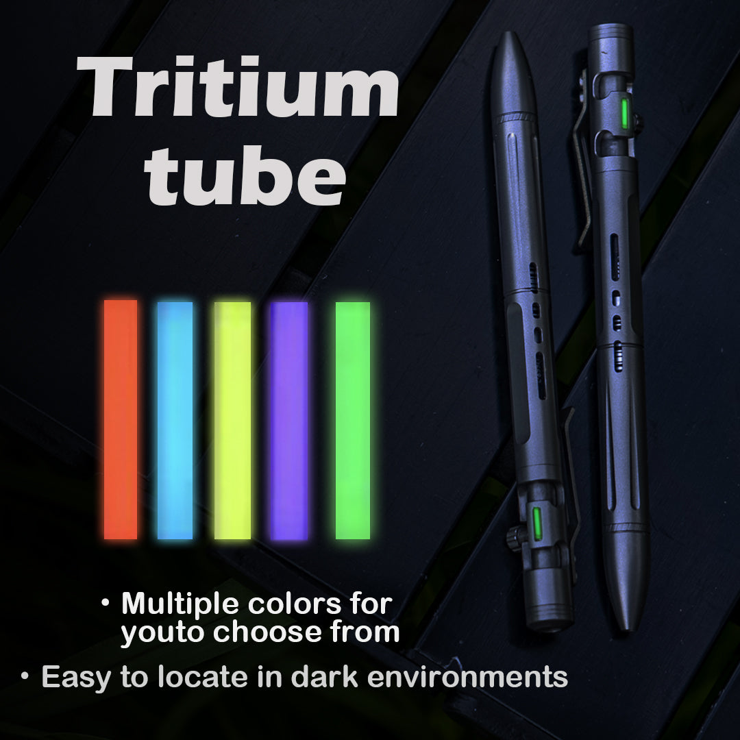 Titanium 2-In-1 Bolt-Action Pen EDC Writing Tool Multi-Tool Pen