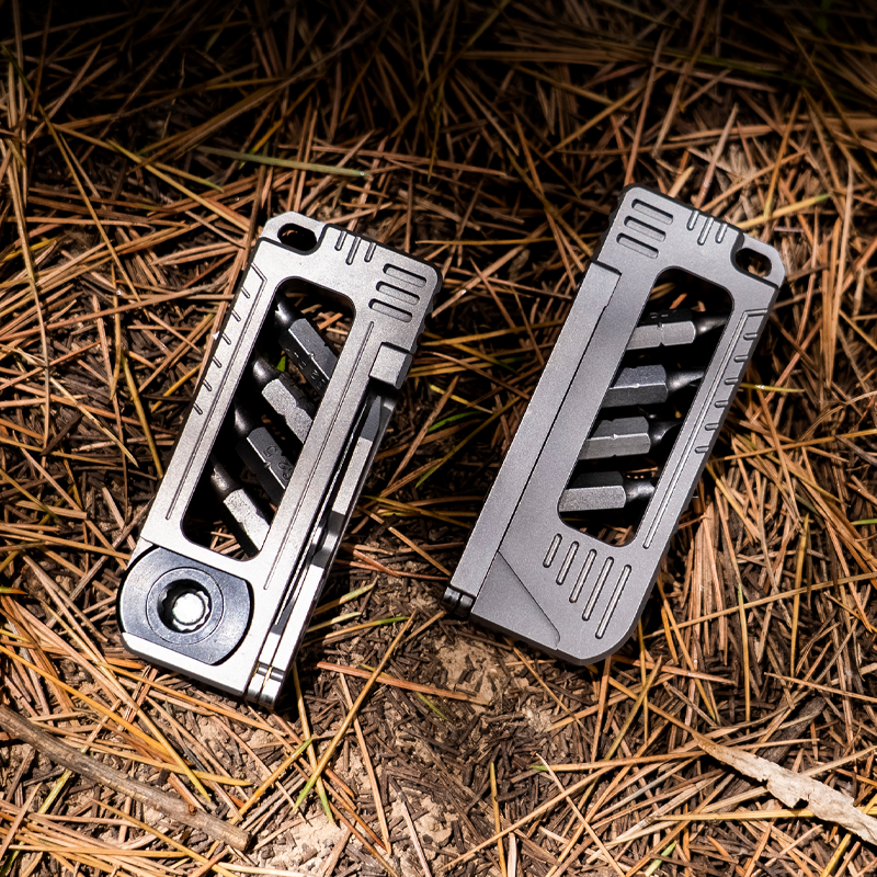 TI-MMS EDC Titanium Magnetic Screwdriver Integrated Pocket Multi-Tool