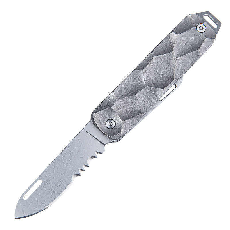 Titanium Multi Tool Keychain Folding Knife