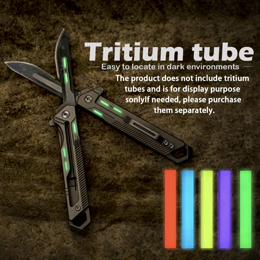 Titanium Folding Knife EDC Tool Surgical Blade Outdoor Gear Gadget