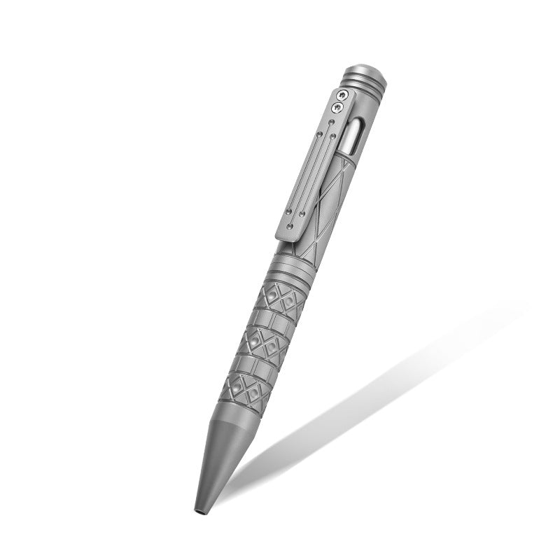 Titanium Alloy Tactical Pen, EDC Window Breaker Ballpoint Pen
