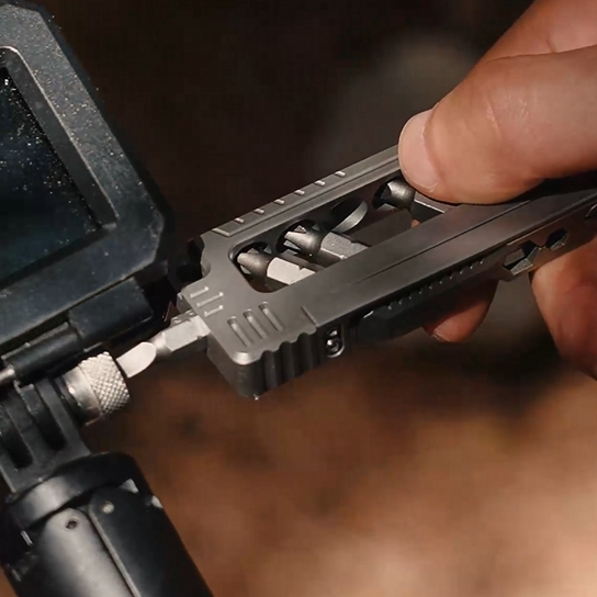 TI-MMS EDC Titanium Magnetic Screwdriver Integrated Pocket Multi-Tool