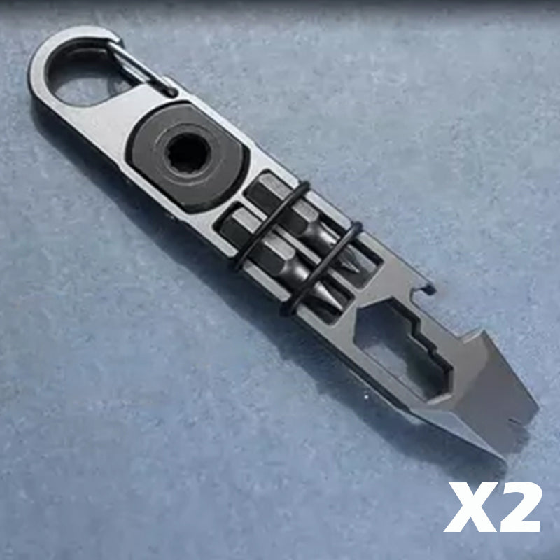 【Big Sale】EDC Prybar Crowbar Multi-Tool Titanium Outdoor Ratchet Screwdriver