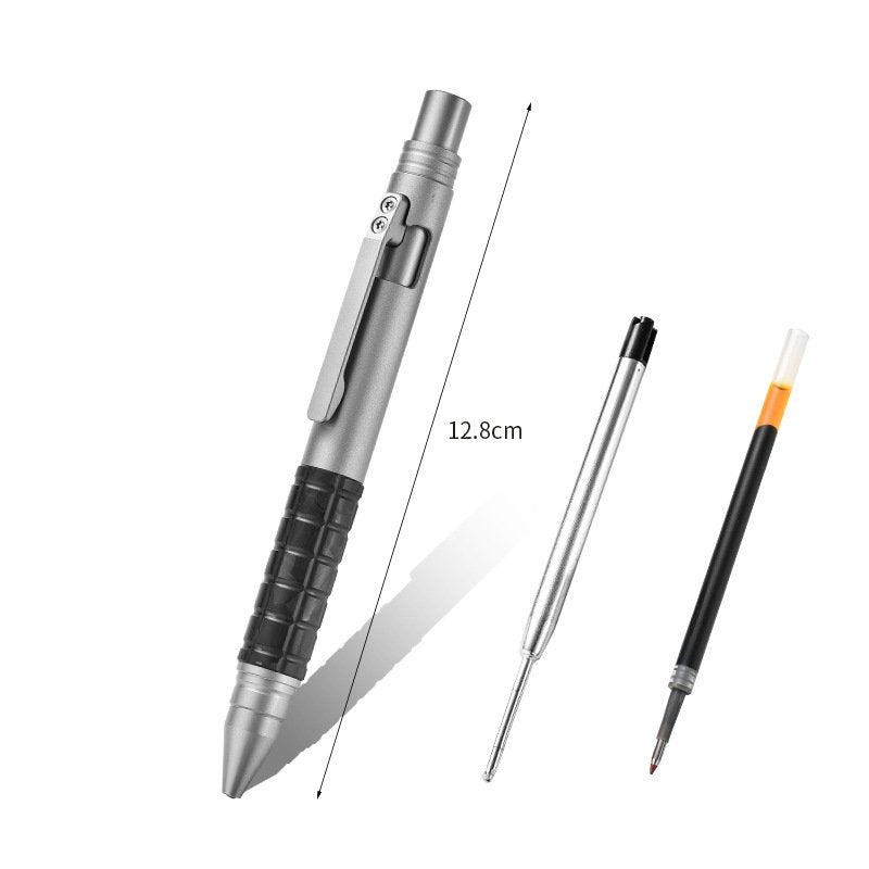 Titanium Bolt Action EDC Pocket Pen | Adjustable Ballpoint Writing Pen