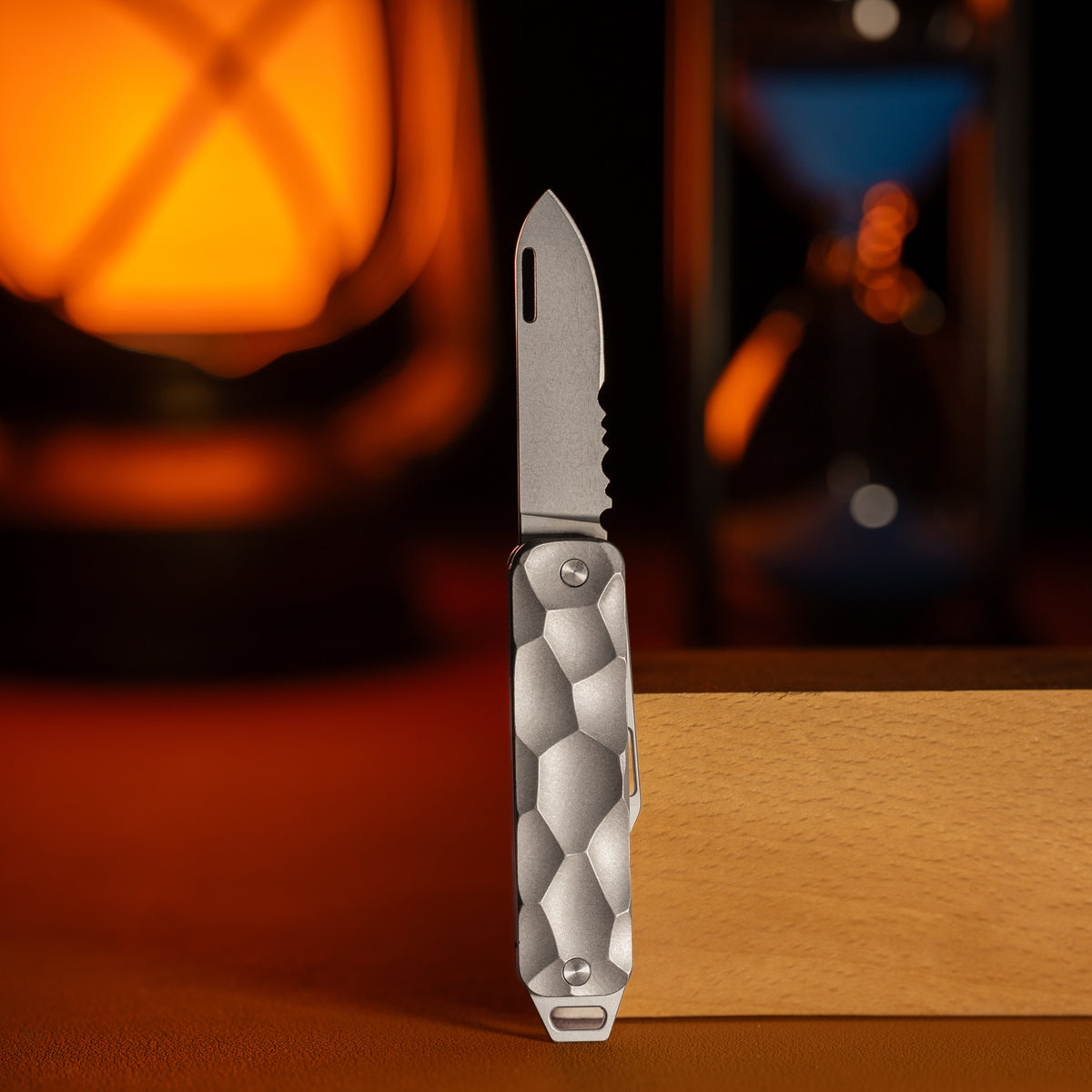 OmniBlade Titanium Multi-Tool Keychain Knife - Foldable Compact Pocket Cutter