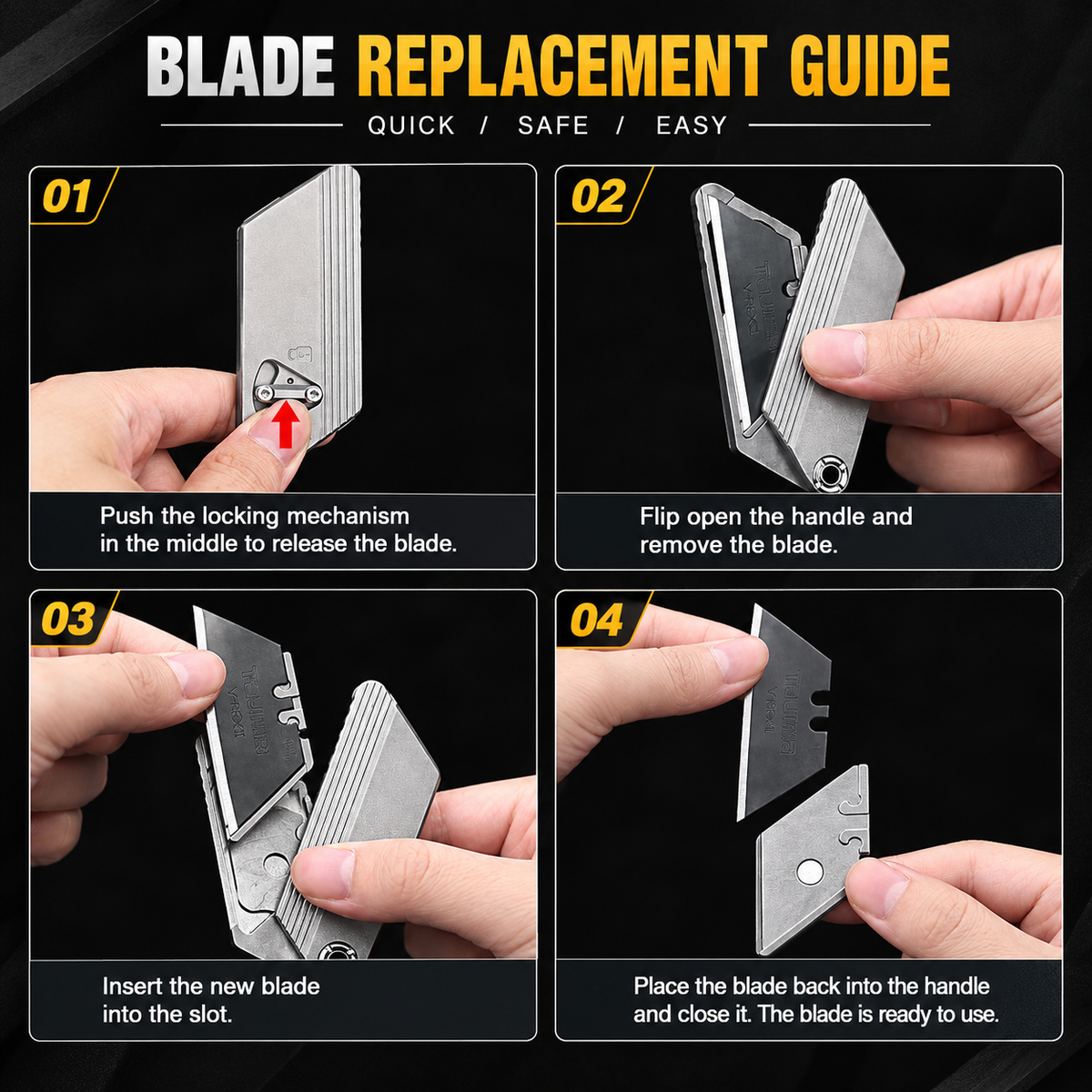 Titanium EDC Safety Lock Box Cutter