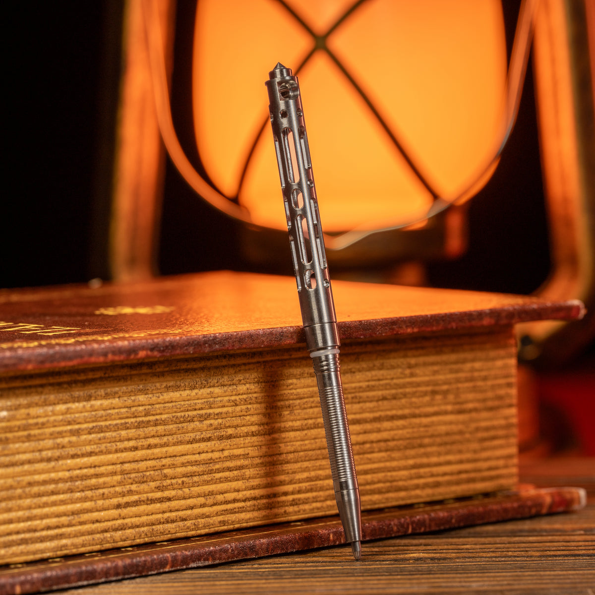 Titanium Alloy Hollow Tactical Pen | Tungsten Steel Breaking Tip EDC Self‑Defense Pen