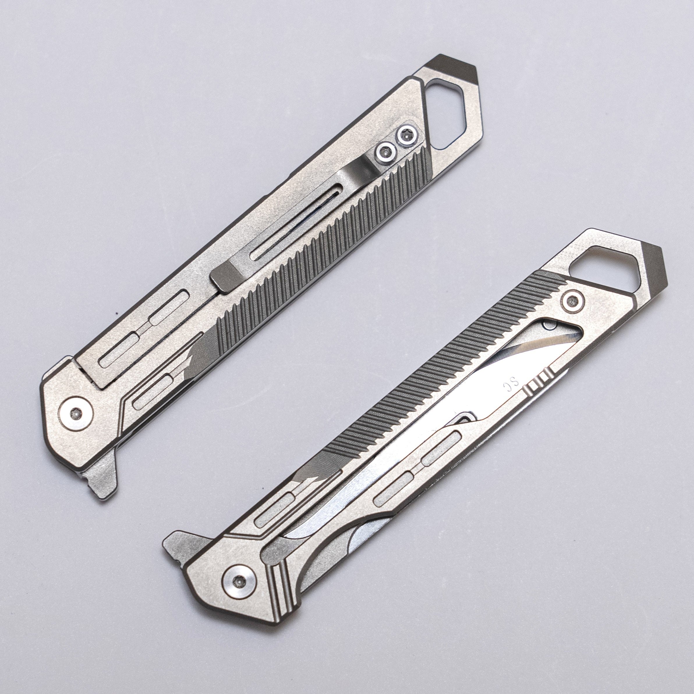 Titanium Folding Knife EDC Tool Surgical Blade Outdoor Gear Gadget