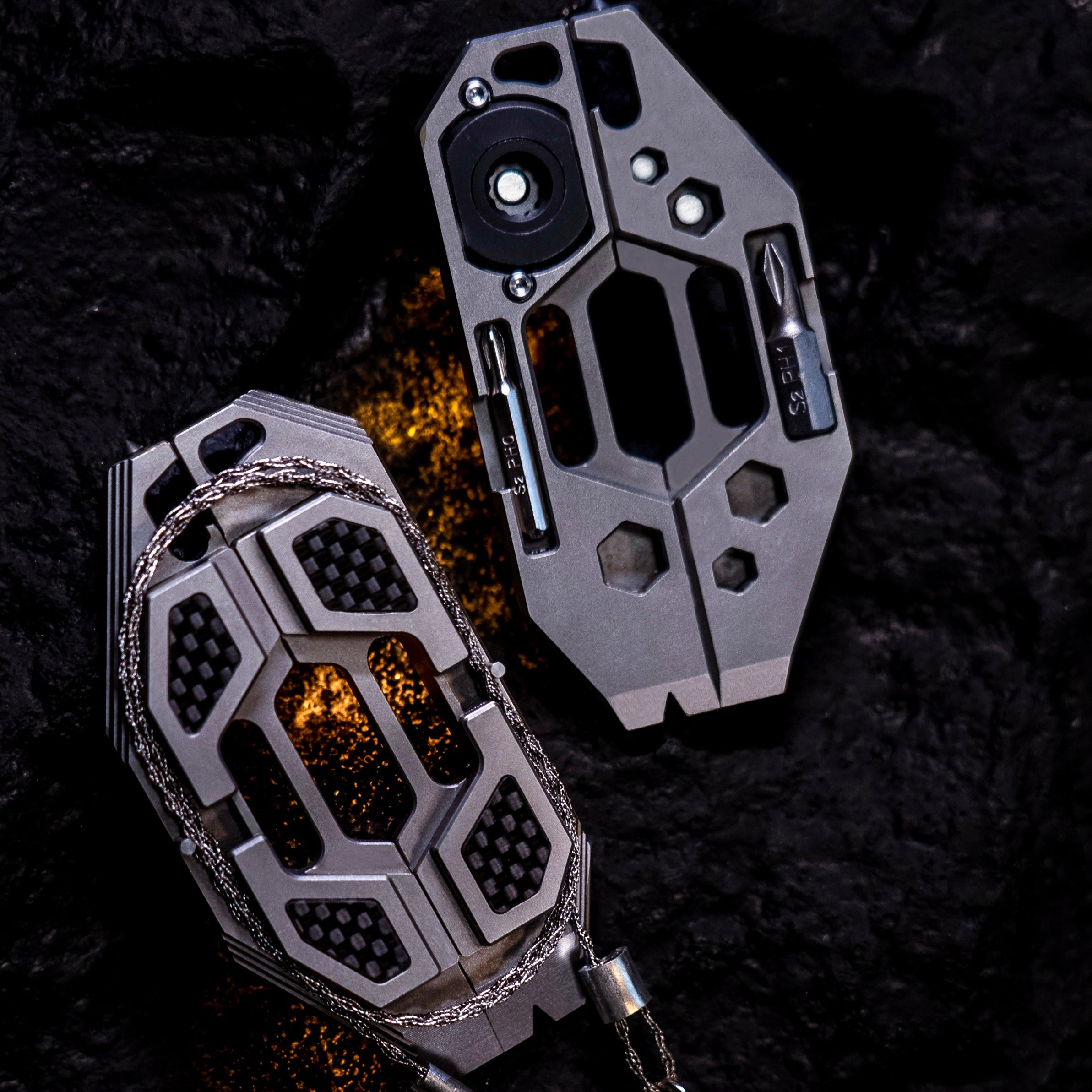 Blade Shadow-Titanium Steel WireSaw EDC Multi-tool Outdoor Gear