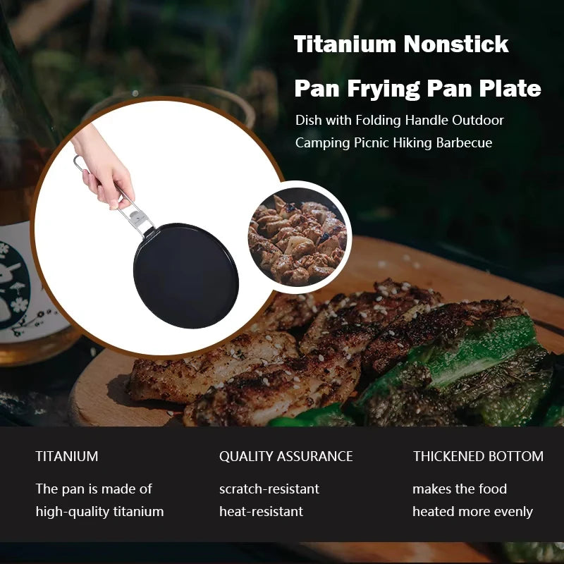 AeroTitan - Lightweight Foldable Titanium Skillet