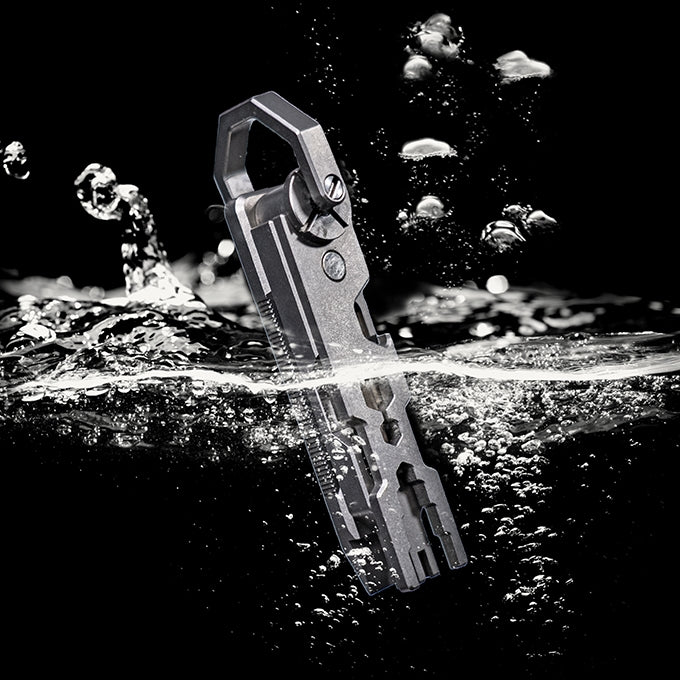 JOAT-Titanium EDC Multi-Tool Utility Gadget Outdoor Pocket Knife Wrench Keychain