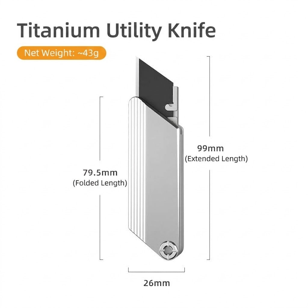 Titanium EDC Safety Lock Box Cutter