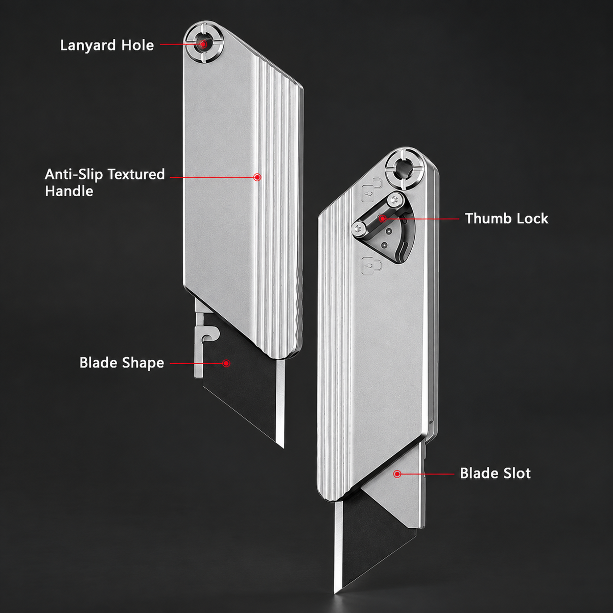 Titanium EDC Safety Lock Box Cutter