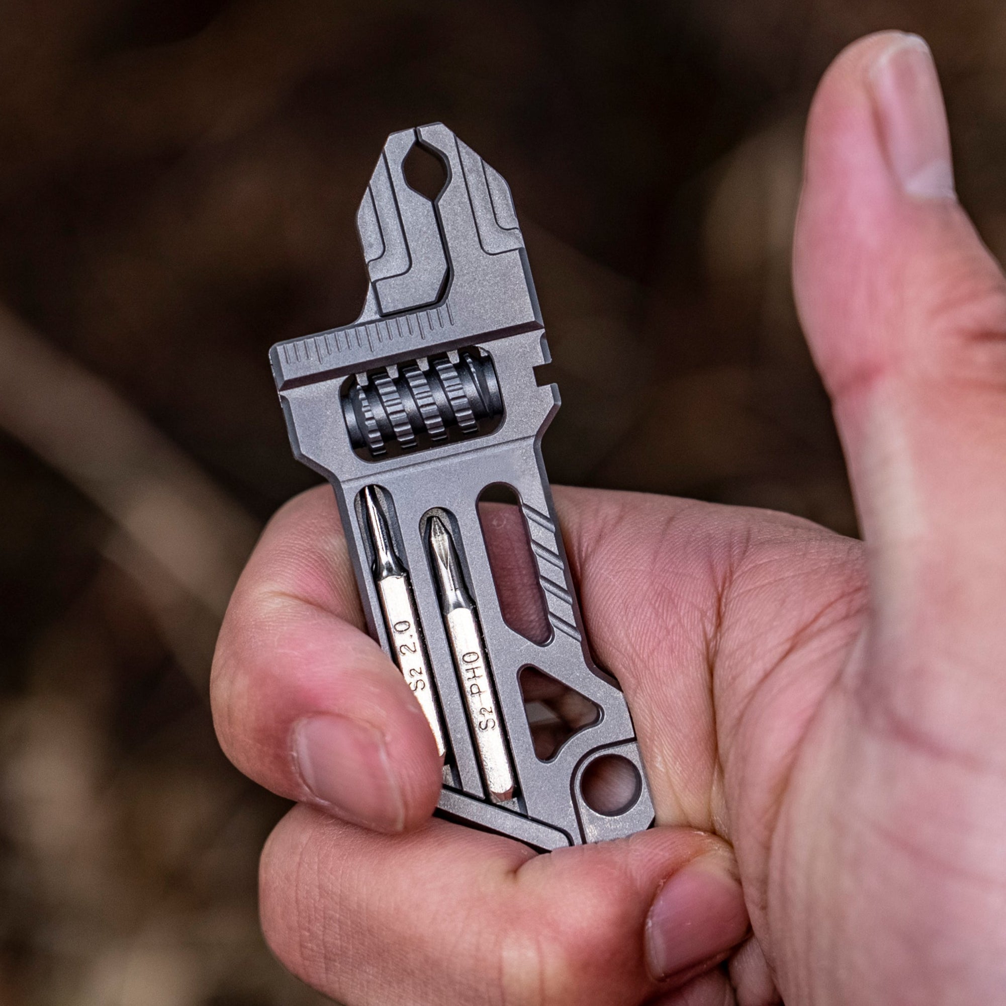 Ti EDC Wrench:Titanium Wrench Multi-Tool Spanner Outdoor Gear Pocket Tool