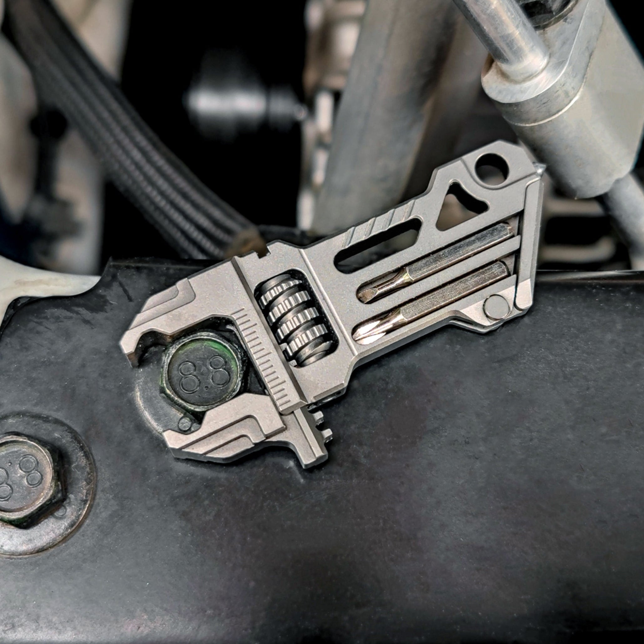 Ti EDC Wrench:Titanium Wrench Multi-Tool Spanner Outdoor Gear Pocket Tool