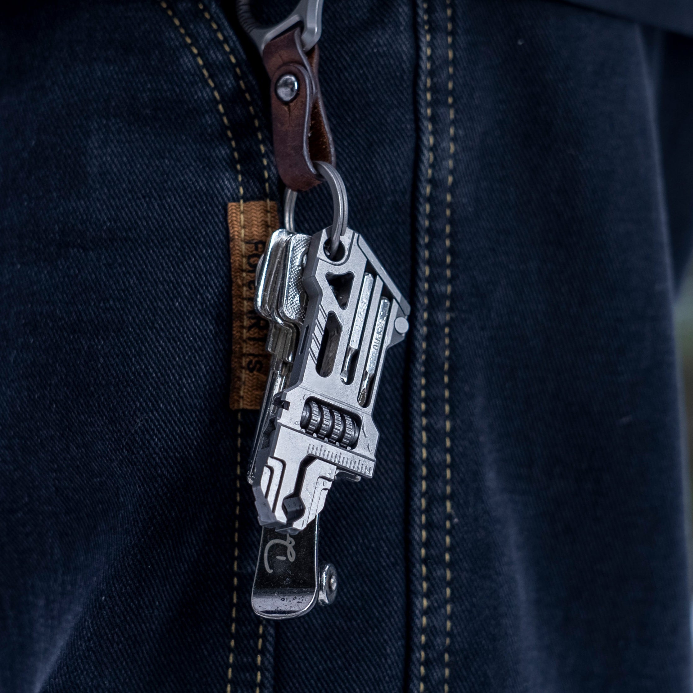 Ti EDC Wrench:Titanium Wrench Multi-Tool Spanner Outdoor Gear Pocket Tool