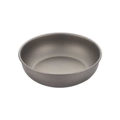 Pure Titanium Lightweight Camping Bowl & Plate, Portable Outdoor Tableware