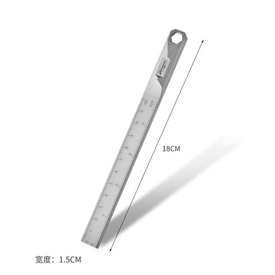 Titanium EDC Multi-Function Ruler