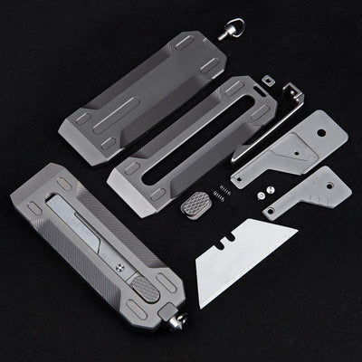 Precision Titanium EDC Utility Knife - Multi-Function Tactical Box & Wire Cutter