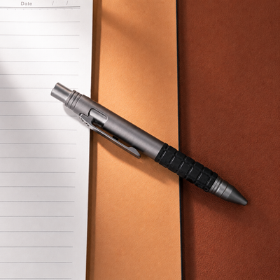 Titanium Bolt Action EDC Pen - Adjustable Ballpoint Pocket Pen
