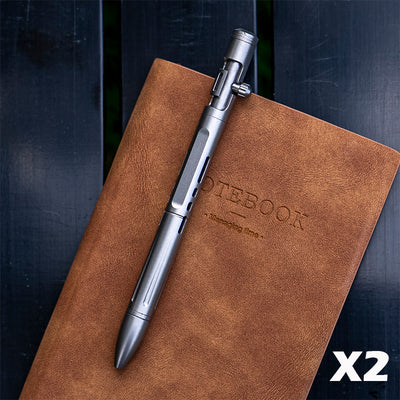 Titanium 2-In-1 Bolt-Action Pen EDC Writing Tool Multi-Tool Pen