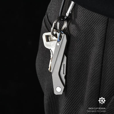 Titanium EDC Folding Scalpel Knife | Replaceable #24 Blade Pocket Cutter