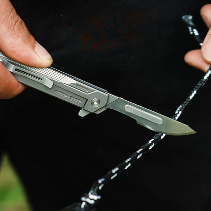 Titanium Folding Knife EDC Tool Surgical Blade Outdoor Gear Gadget