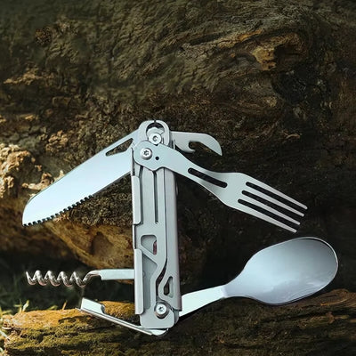 The Orion:6-in-1 Outdoor EDC Multi-Tool Cutlery Set