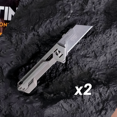 Latest Masterpiece：Swift Wind-Titanium Folding Utility knife