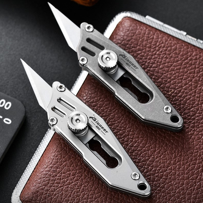 Portable Titanium EDC Keychain Knife | Mini Pocket Letter Opener for Everyday Carry