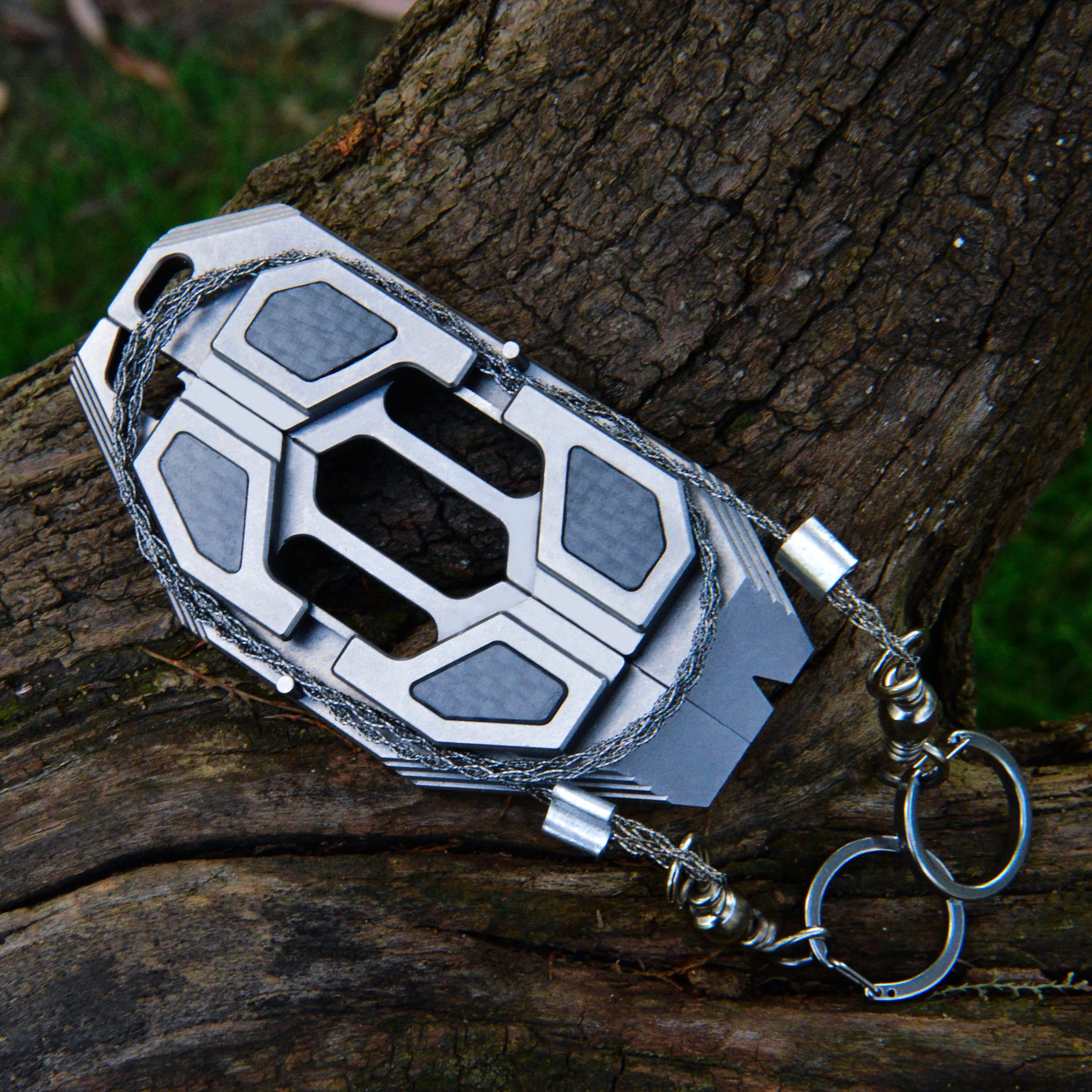 Blade Shadow-Titanium Steel WireSaw EDC Multi-tool Outdoor Gear