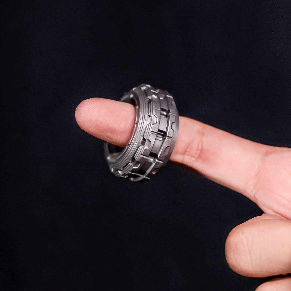 The World's Most Powerful Titanium Fidget Toy-Mechanic Ring
