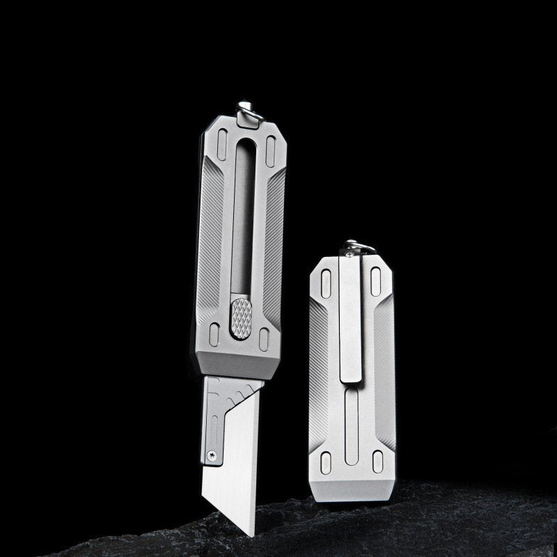 Precision Titanium EDC Utility Knife - Multi-Function Tactical Box & Wire Cutter