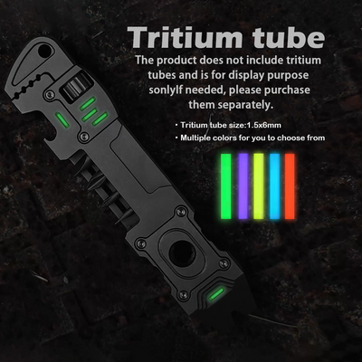 Titanium EDC 6-IN-1 Multi-Tool Pry Bar/Wrench Outdoor Tool